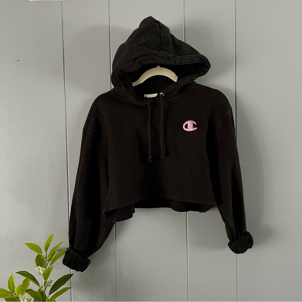 Champion Cropped Athletic Hoodie